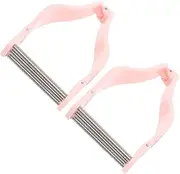 ARTSEWPLY 2pcs Facial Hair Removal Roller Women Thread Tool Face Ladies Chin Identifier Remover Facial Manual Hair Puller Portable Facial Epilator Pink The Hips