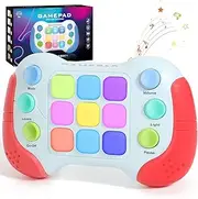 Fast Push Game Fidget Toys Handle, Quick Push Light Up Pop Game Fidget Toy with 5 Gaming Modes, Quick Push Buttons Gamepad for Teens Adults, Christmas Birthday for 3-12 Year Old Kids (Red)