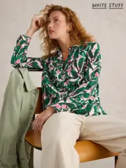 White Stuff Green Sophie 100% Organic Cotton Shirt (F03332) | $113