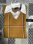 Jones And Co Women’s Collard Sweater Size XS Striped With Silk Underlay