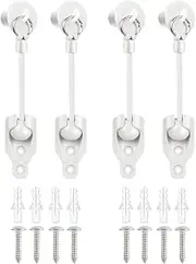 Sunshade Shade Hardware Bungee kit and End Cap Coolaroo Replacement Part for Coolaroo Outdoor Roller Shade Rollershade Part coolaroo Shades Replacement Parts (White, Bungee Kit+End Cap 2 Set)