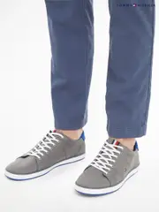 Tommy Hilfiger Grey Essential Harlow Trainers (862226) | $161