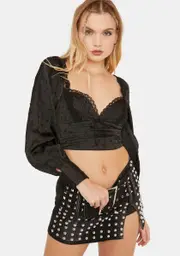 [For Love & Lemons] Liz Crop Top