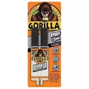 Gorilla Epoxy Glue Syringe Super Strong Bond Sets in 5 Min. .85 Oz Clear, 1-Pack