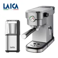 在飛比找博客來優惠-【LAICA 萊卡】職人義式半自動咖啡機 多功能雙杯義式磨豆