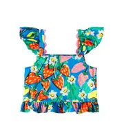 [Stella McCartney Kids] Stella McCartney Kids Printed shirred top and shorts set Y 3 multicoloured