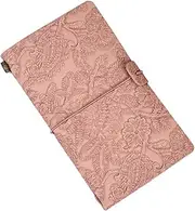 ARTIBETTER Vintage Notepad with Embossed Cover Travel Journal for Students Office Use Compact Diary Book Dusty Great Organizing Personalizing Work