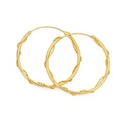 9ct Gold 18mm Flexi Hoop Earrings