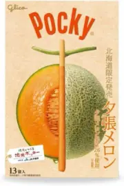 Ezaki Glico Hokkaido Lmited Pocky Yubari Melon ×2 box F/S From Japan Hokkaido