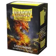 DRAGON SHIELD Matte Dual Lightning 100 CARD SLEEVES DECK PROTECTOR MTG Pokémon