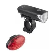 SUNLITE HL-L535/TL-L420 Black Front + Rear Bicycle Safety Light Set