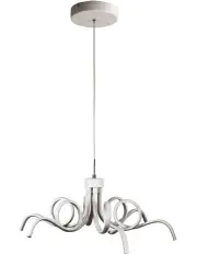 [Oriel Lighting] Noodle Tricolour LED Pendant Light 70cm in White