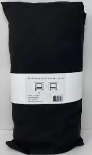 Crate & Barrel WeatherMax KoverRoos Rossi Sectional Corner Chair Cover - Black
