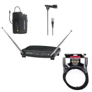 Audio-Technica ATW-901a/L Lavalier Wireless System Bundle with Mogami Gold Cable