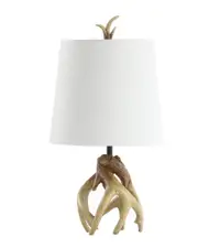 JONATHAN Y Vermont 19in Antler Resin LED Table Lamp