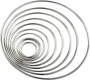 MUSISALY 10Pcs Multi Silver Metal Dreamcatcher Rings for DIY Crafts for Handmade Wicker Projects Wall Hangings Mandalas