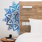 Lotus Flower Wall Decal Mandala Datura Design for Room and Glass Decoration