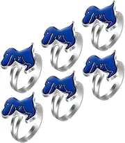 [TOGEVAL] Pcs Dinosaur Mood Ring Change Ring Mood Indicator Adjustable Size for Boys and Girls