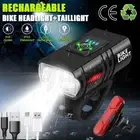 LED Rechargeable Bicycle Lights Waterproof Bike Light Set Headlight Front Rear