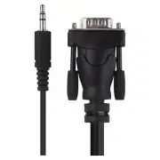 Belkin F3S007-10-w A/v Cable Adapter Hd-15 Male Vga- Mini-phone Audio