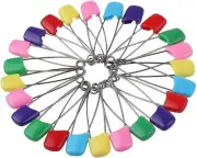 15pc 55mm Large Baby Nappy Safety Pins Dress Clothing Nappy Hold Clip Tool