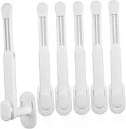 6pcs Steering Hook Hat Hooks Hat Organizer Toilet Paper Hook Hair Ties Organizer Wall Organizer Shower Curtain Hook Toilet Paper Holder Hanging Headdress Hook The HIPS