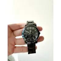 在飛比找蝦皮購物優惠-二手 SIGMA 黑色手錶 鋼錶帶 鋼手錶