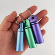 Keychain Travel Pill Holder Box Container Pills Case Organizer Waterproof 3PC