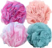 75G/Pcs Bath Puffs Large Body Exfoliating Loofah Shower Sponges for Men and W..