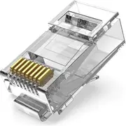 Vention IDGR0-10 Cat.6A UTP RJ45 Modular Plug Transparent 10 Pack [IDGR0-10]