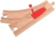 Educational Wooden Train Set Accessories Track Expansion Pieces and Bridge Wooden Train Track Connectors for Boys and Girls