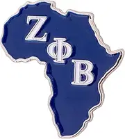 [Desert Cactus] Zeta Phi Beta Lapel Pin Enamel Sorority Greek Letter Formal Wear Blazer Jacket (Lapel Pin - Design J - Africa), Metal, no gemstone