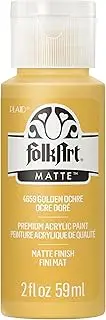 FolkArt Acrylic Paint, 2 oz, Golden Ochre