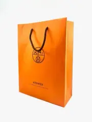 NEW! HERMES Authentic Shopping Gift Bag | Tote | 11.25" x 8.25" x 3.25” | Medium