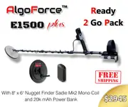 AlgoForce E1500 Plus Metal Detector Ready 2 Go Pack