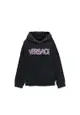 Versace Cotton Logo Sweatshirt - VERSACE - Black