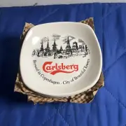 8 -CARLSBERG COPENHAGEN Bar Pub Ashtray Royal Norfolk HOME BAR COLLECTABLE