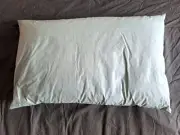 Vintage Handmade Feather Pillow Blue 65x40cm/26x16" Feather Weight 1,2kg/2.64lbs