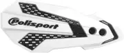 POLISPORT MX Flow Handguards White / Black - Honda CRF450R / RX, Size 10 mm