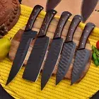 CUSTOM HANDMADE FORGED CARBON STEEL CHEF KNIFE KITCHEN KNIVES CHEF SET JW-5050
