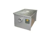 8lb Commercial Steel Grease Trap Interceptor - 4 GPM, PDI Approved