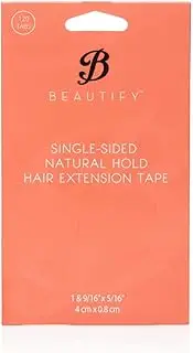 Single-Sided Natural Hold Extension Tape | Adhesive Tape for Easy Install and Removal | 120 Pieces Per Pack