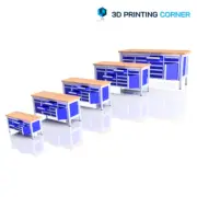 WORKBENCH 1:24 1:32, 1:43 1:50 1:76 Scale, O, OO gauge Miniature Diorama Model