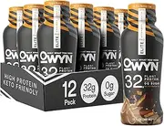 Owyn Pro Elite Plant-Based High Protein Shake | No Nut Butter Cup, 12-Pack | 35g Plant Protein and Superfoods Greens for Workout and Recovery, 0g Net Carbs, Zero Sugar, Keto, Vegan