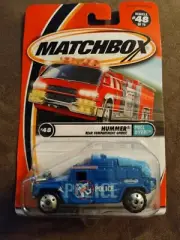 Vintage Matchbox Hummer Rear Compartment Opens Pull Over! Series #48 Police 2000