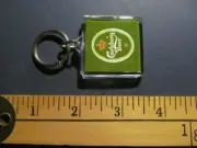 1 rare CARLSBERG BREWERY BEER DOUBLE SIDED KEYCHAIN LOGO 80S