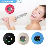 Bluetooth Wireless Shower Speaker with RGB Light Waterproof Suction for Bathroom