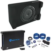 Kicker 52CVTDF102 CVTDF 10" Subwoofer in Down Firing Sub Box+Amplifier+Amp Kit