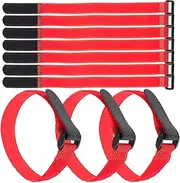 GANAZONO 25pcs Yoga Mat Strap Carrying Straps Adjustable Straps for Mats Sling Band and Carrier Strong Adhesive Hook Loop Straps for Yoga Exercise