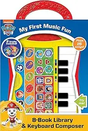 Nickelodeon Paw Patrol: My First Music Fun 8-Book Library and Keyboard Composer Sound Book Set - PI Kids